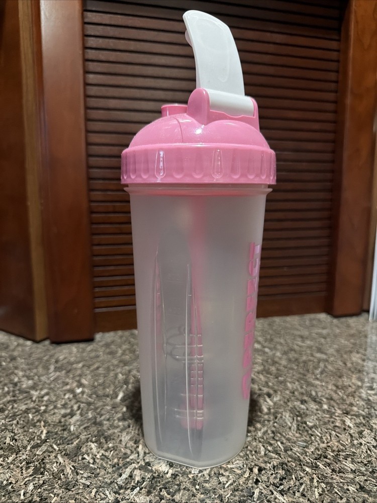 NEW Perfect Shaker Pink Clear Workout Bottle