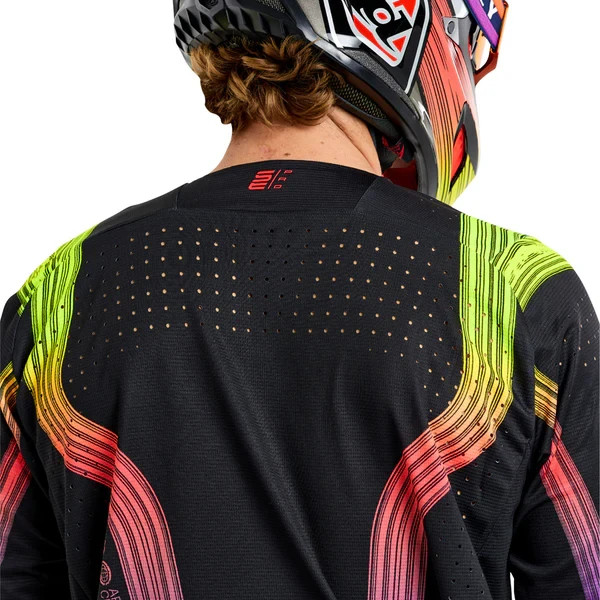 Troy Lee Designs SE Pro Jersey - Stripes Black/Multicolor - Medium
