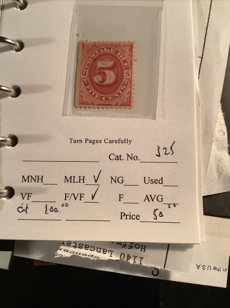 US Scott J25 mint hinged Postage Due ...................(OLP-PD1)^