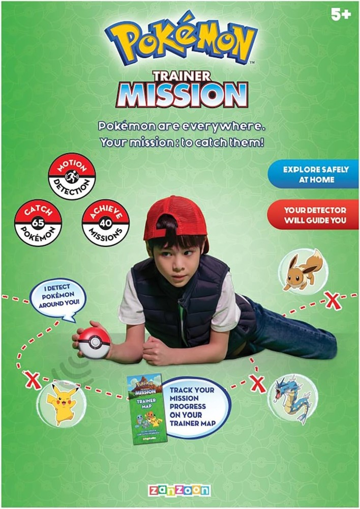 Pokemon Trainer Mission - Electronic Detector Will Guide You On 40 Missions,...