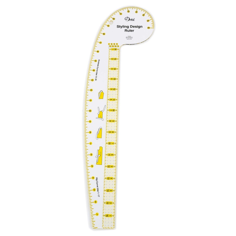 Dritz Ruler Styling Design, Clear
