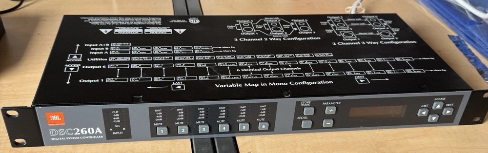 JBL DSC260A DSP - Digitaler System Controller - 19 Zoll