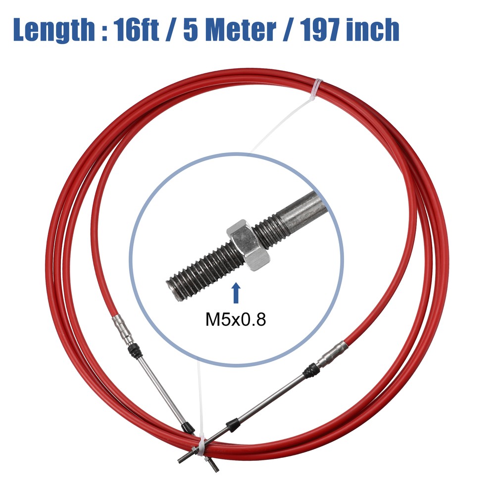 16ft 197 Inch Marine Type Shift Remote Control Box Cable One Custom for Yamaha