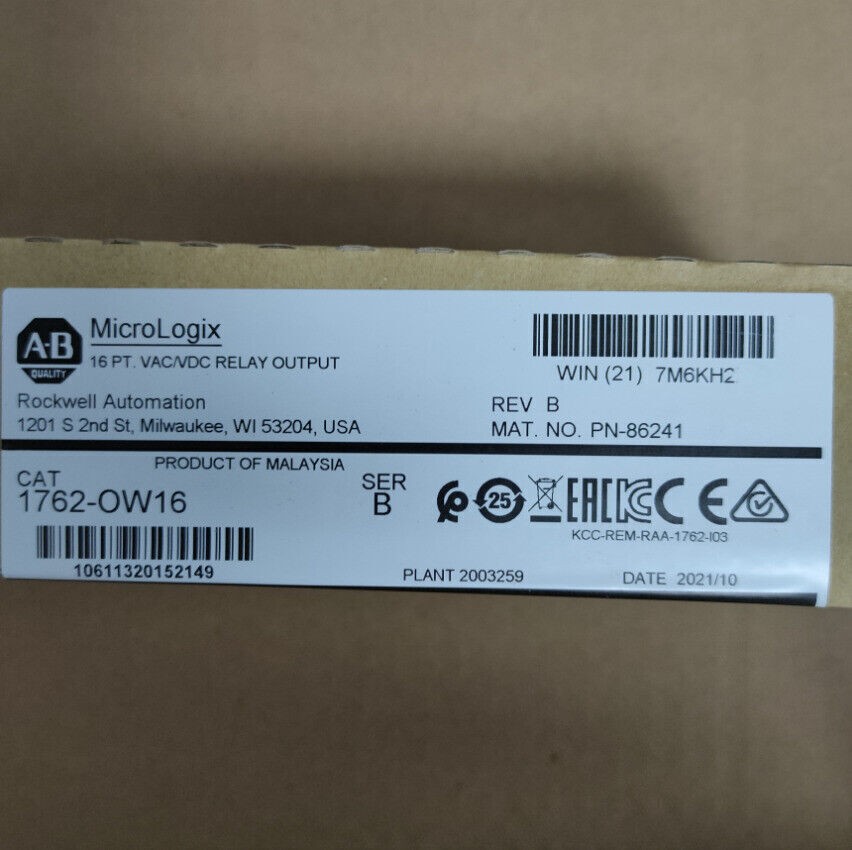 NEW Unopened AB1762-OW16 / B MicroLogix PLC Output Module 1762OW16