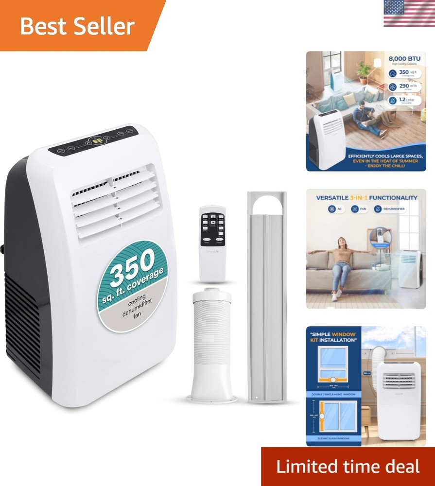 3-in-1 Portable Air Conditioner with Built-in Dehumidifier Function,Fan Mode,...