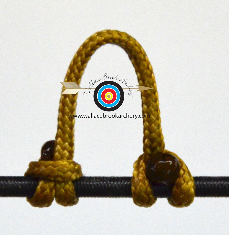 3 Pack Gold Archery Release Bow String Nock D Loop Bowstring BCY #24