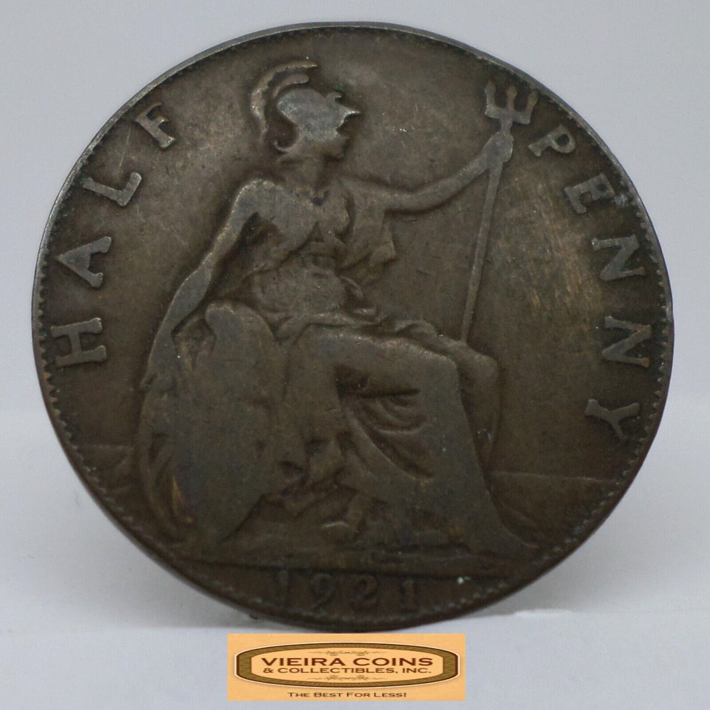 1921 Great Britain Half Penny - #C36681NQ