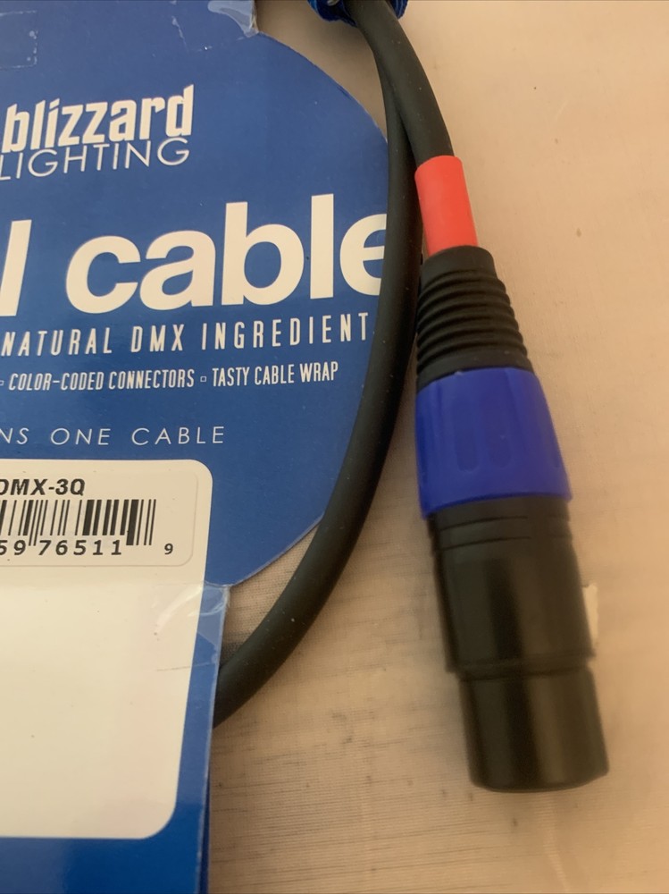 Blizzard Lighting Cool Cable Made With DMX Ingredients NEW
