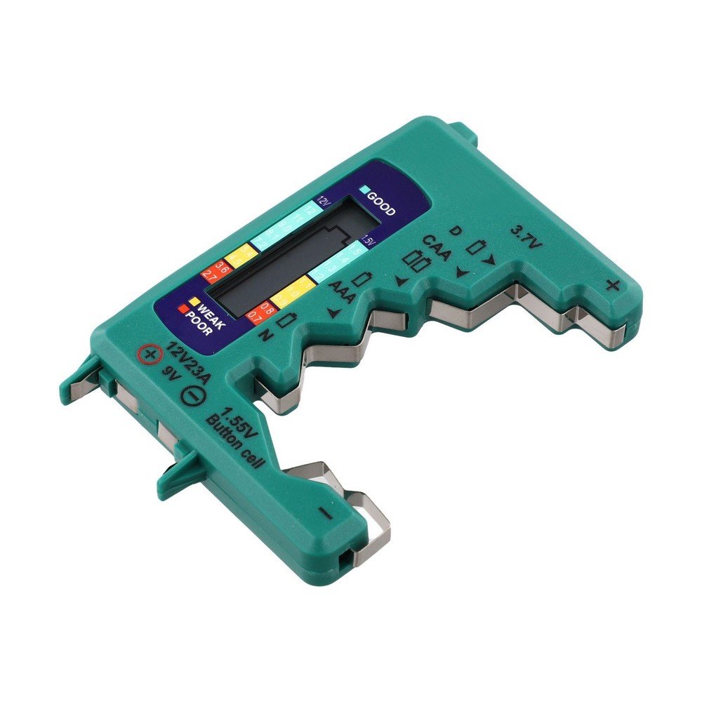 Handheld Battery Tester with LCD for AA AAA C D N and 9V Battery Testing