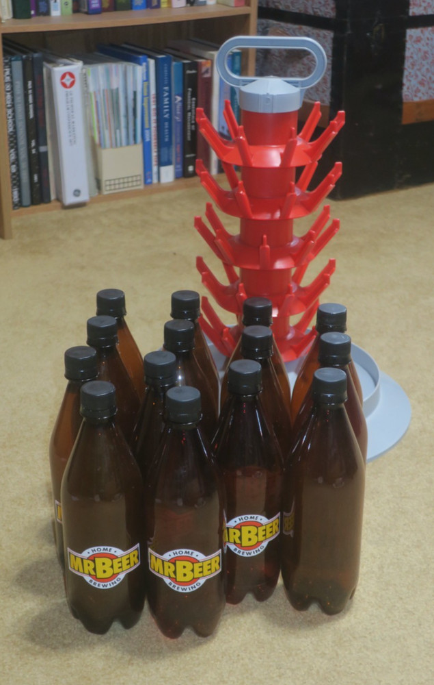 Ferrari Group 45 bottle POSTI drying rack tree with handle & 14 740ml bottles