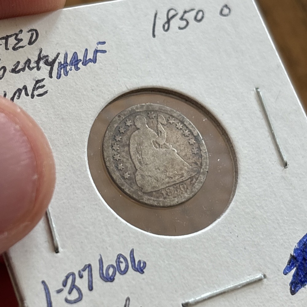 1850 - O Seated Liberty Half Dime Good