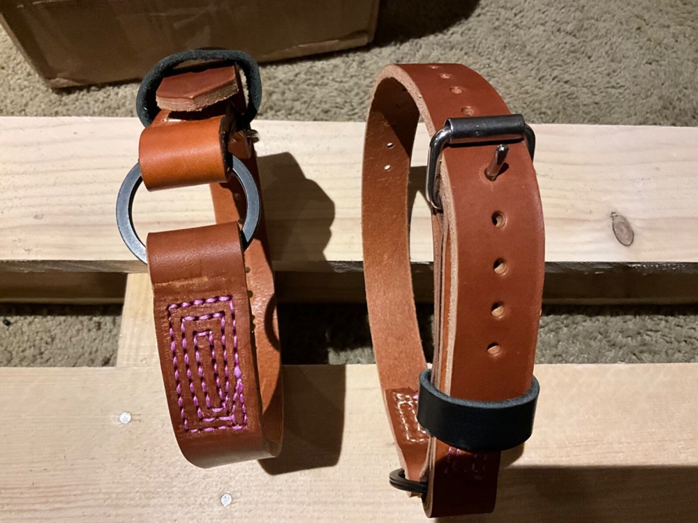 Leather Bottom Gaff Straps, Arborist, Lineman -Heavy Duty extra thick leather