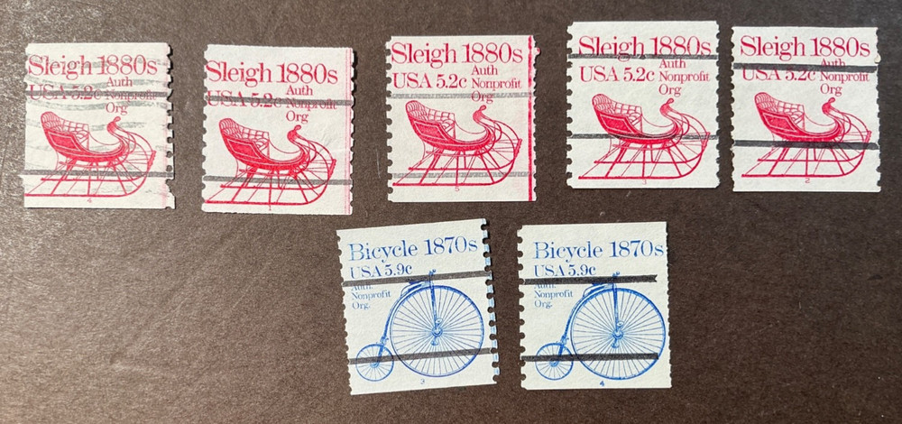 USA USED PNCs #1900a /1901a   - 7 diff. - Catalog $25.00 mixed condition