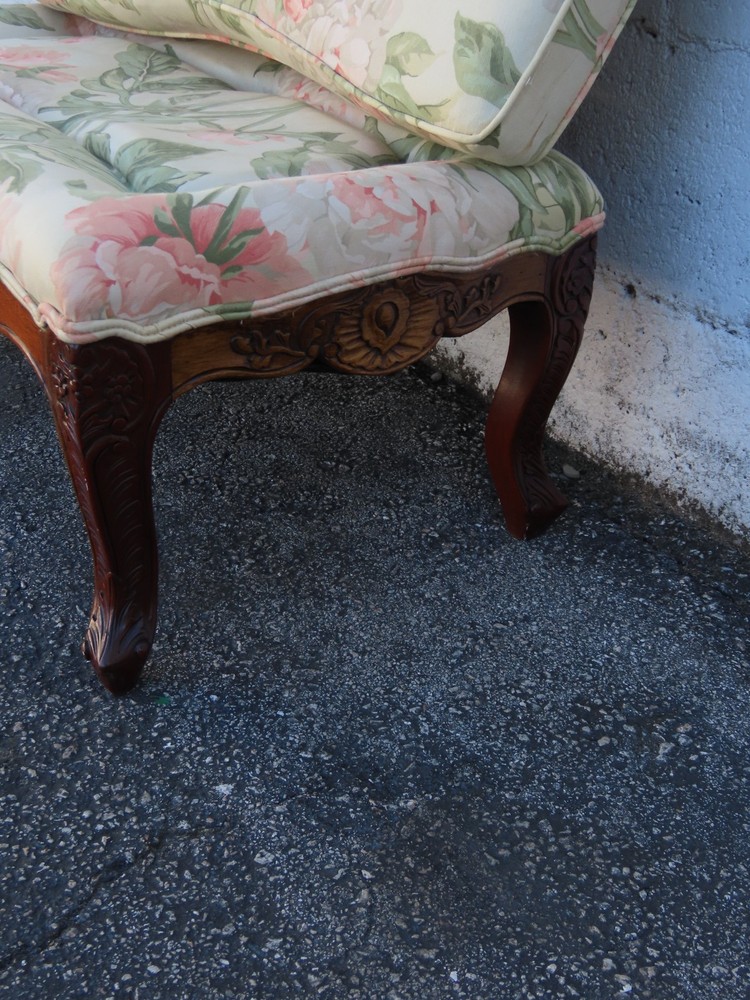 French Carved Large Stool Footstool Ottoman 6308