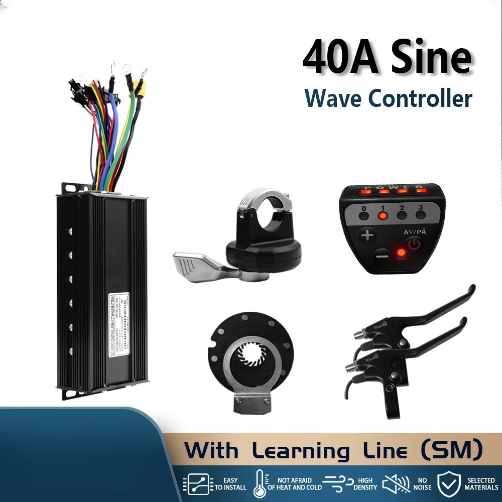 Ebike Controller 48V/72V 3 Mode Controller Sinewave 40A with Display 1000W-3000W