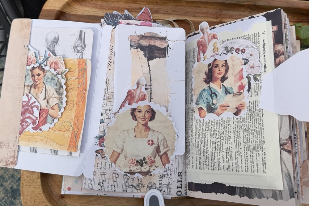 Handmade Nurse Junk Journal