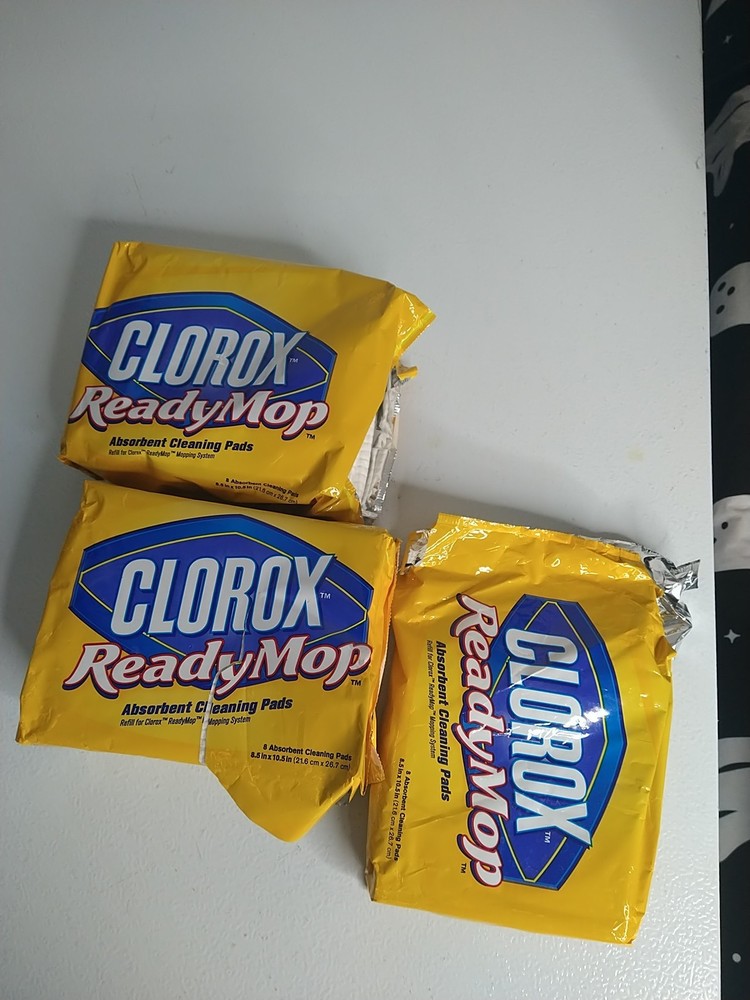 Clorox Ready Mop Pads, 17 Refill Pads opened