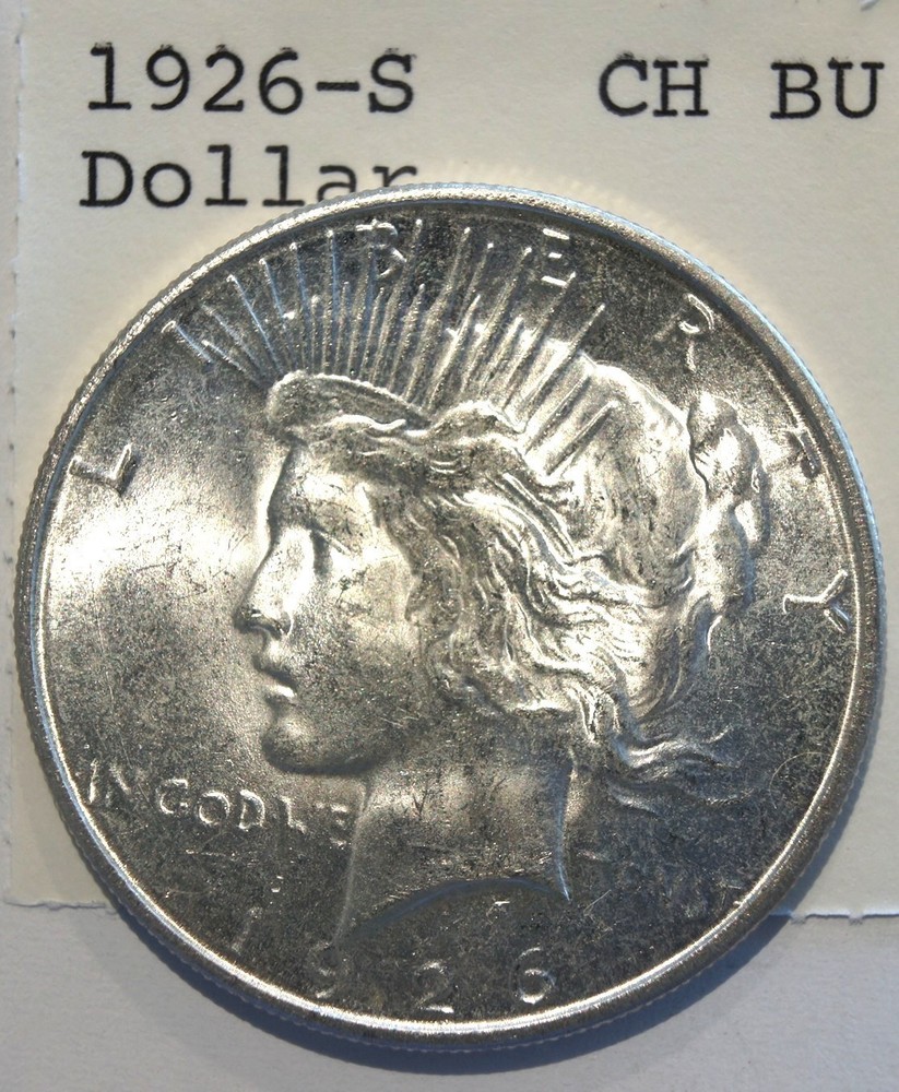 1926-S Peace Silver Dollar 90% Silver Coin