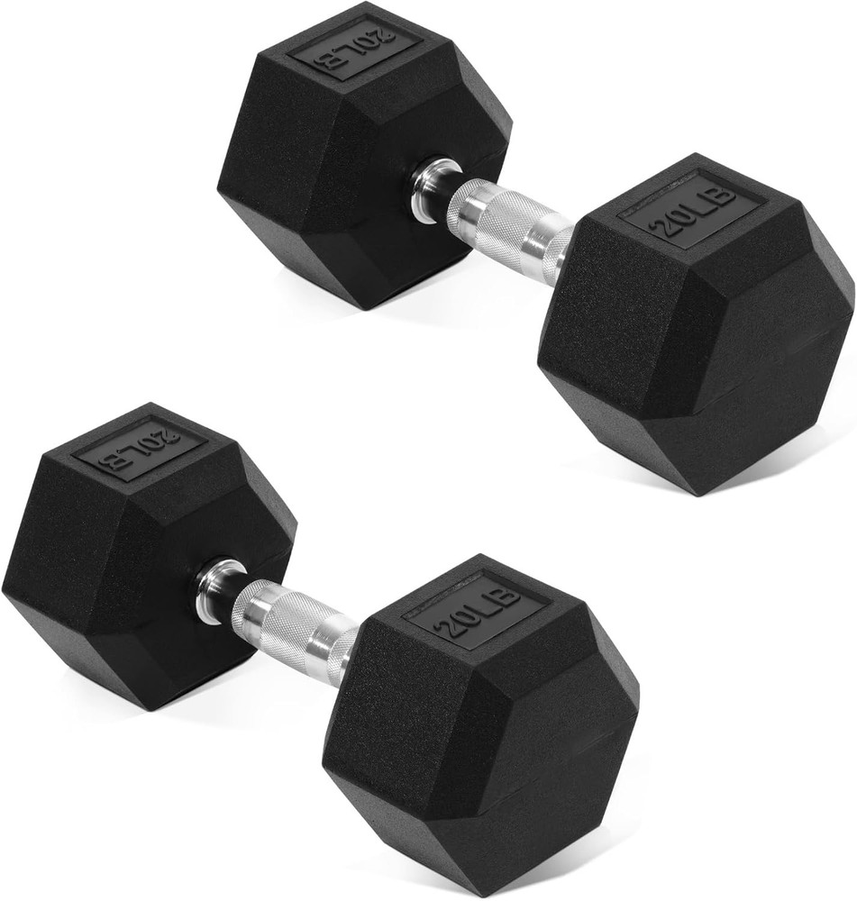 Hex Dumbbells Set 5-50 LB Pair, Workout Weights