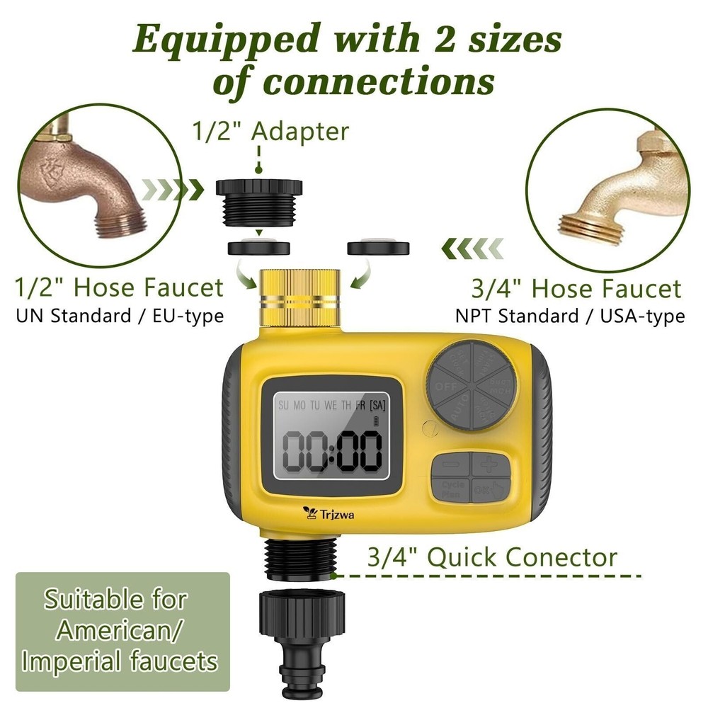 Programmable Water Timer for Outdoor Garden Hose Sprinkler Timer
