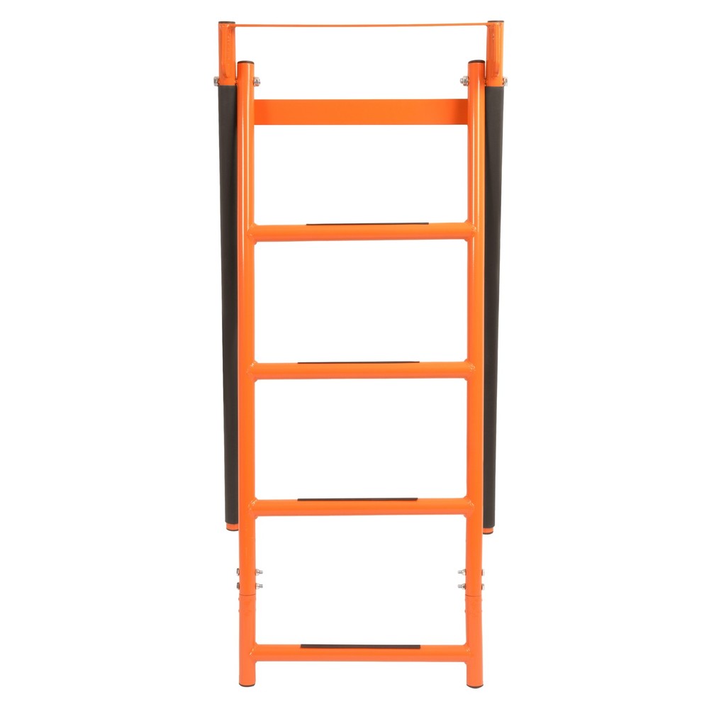 Orange 5 Step Utility Access Ladder Designed For Trailers With 48" Deck Rails