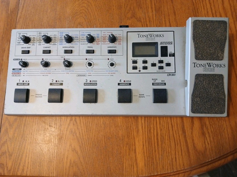 NO AC ADAPTER Korg Toneworks AX1000G Multi Effects Processor Pedal