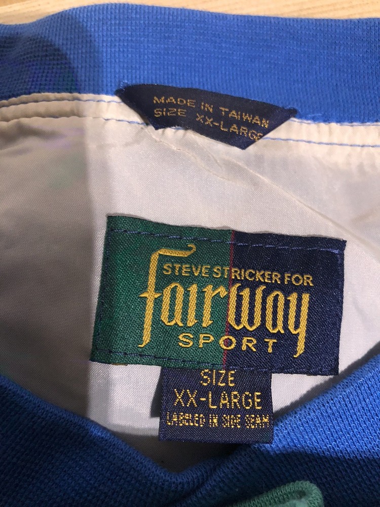 2 Vintage Steve Stricker Fairway Sport Golf Pullovers/ Windbreakers Men's 2XL