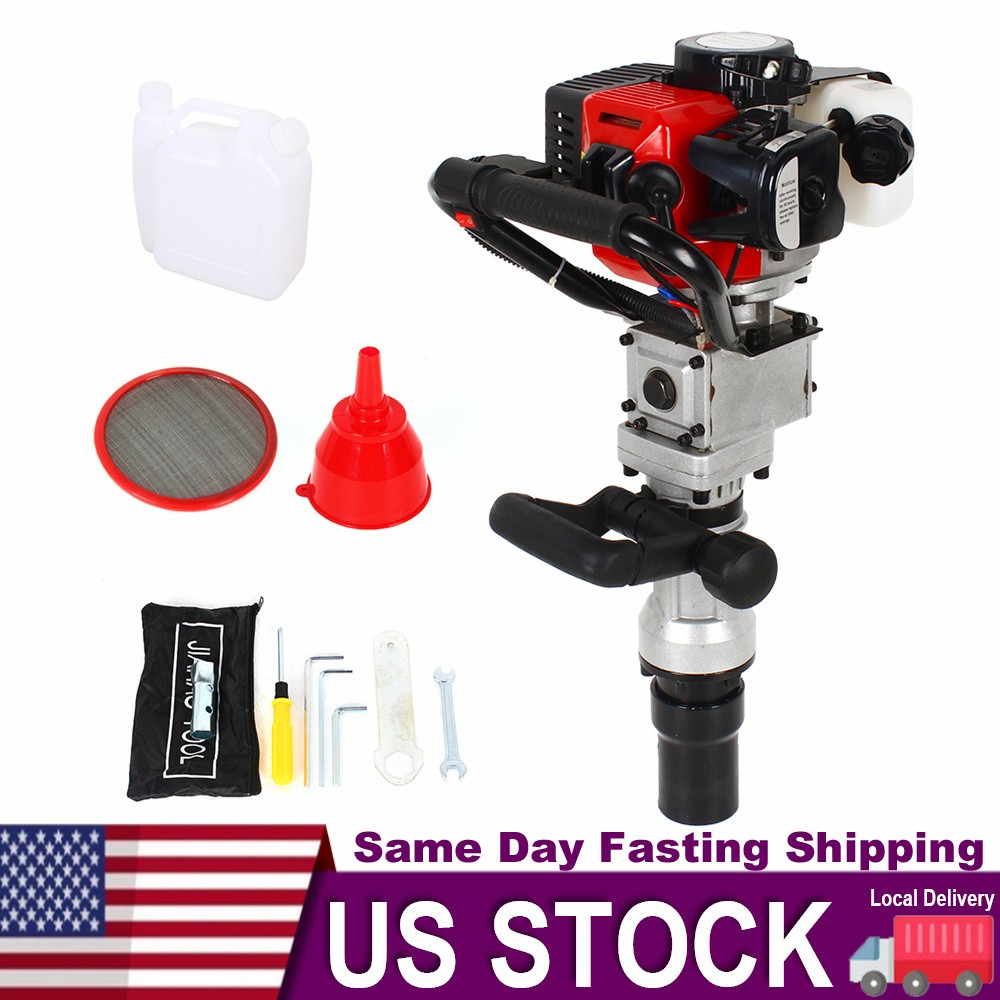 32cc Gas Powered T-Post Driver 2 Stroke Pole Pounder Pile Driver Hammer Portable