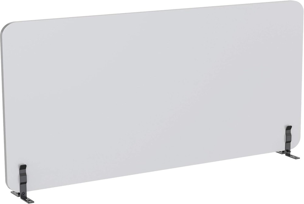 Lorell Acoustic Desktop Privacy Panel for Double Sit-Stand Workstations, Gray