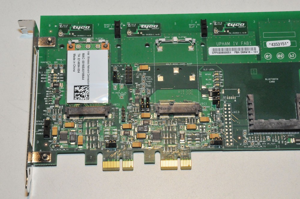Tyco / Intel Upham IV MINI-PCIe Interposer Reference Validation Board w/ WiFi