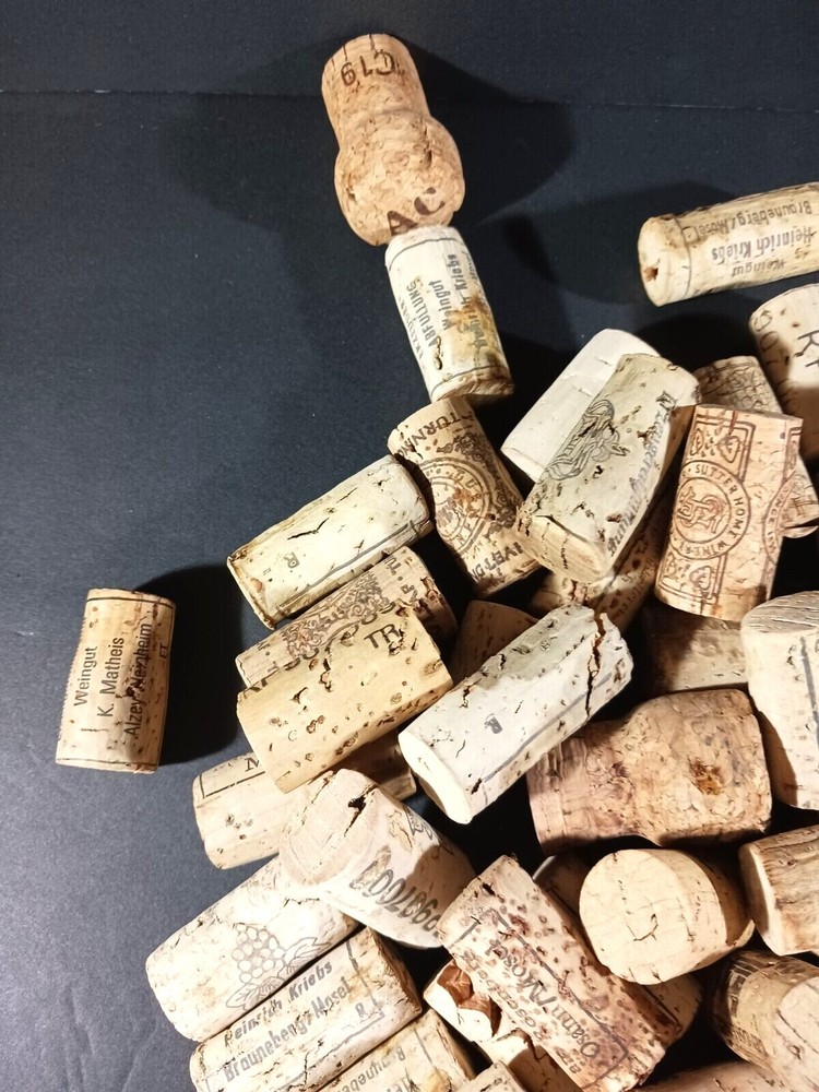 75 Used Natural Wine Corks Crafting Interior Design Projects Diff Sizes/Shapes