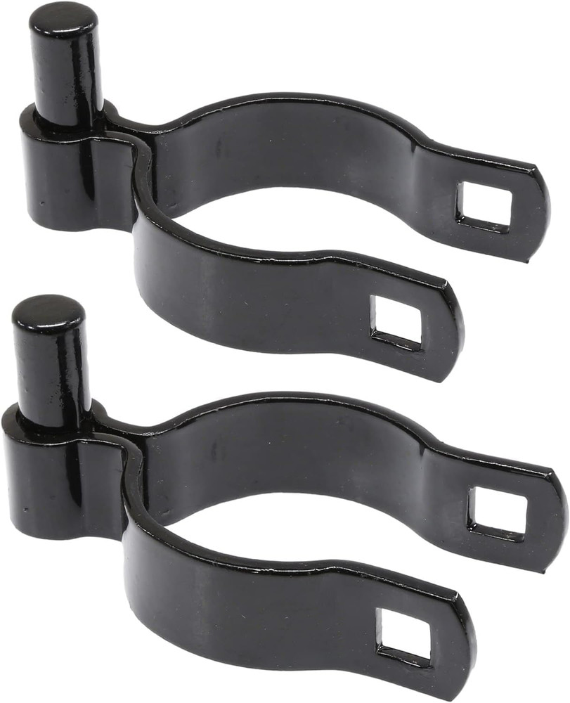 Chain Link Gate Post Hinge - Heavy Duty Pressed Steel - Includes Carriage Bolts