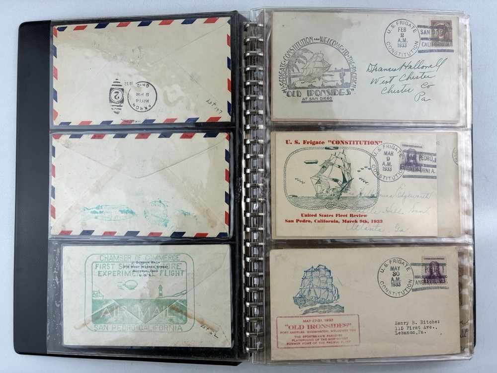 1930s - 1950s USPS Covers, Envelopes Postmarked & Addressed 70 Covers / Cards