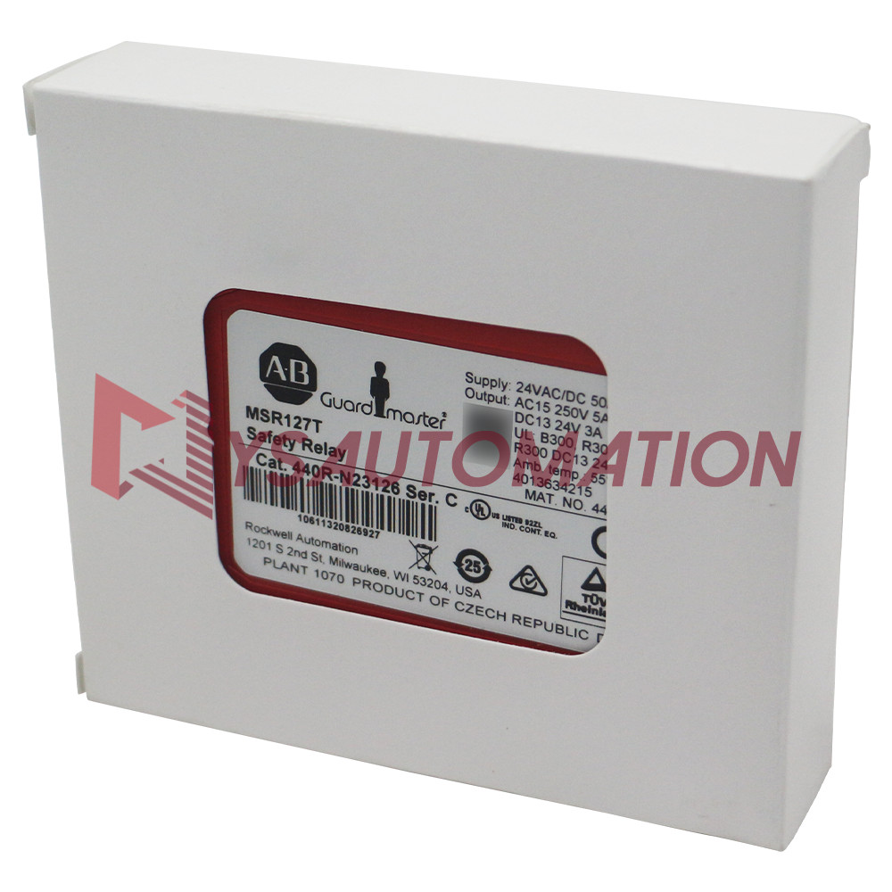 New Allen-Bradley 440R-N23126 Guardmaster MSR127T Safety Relay