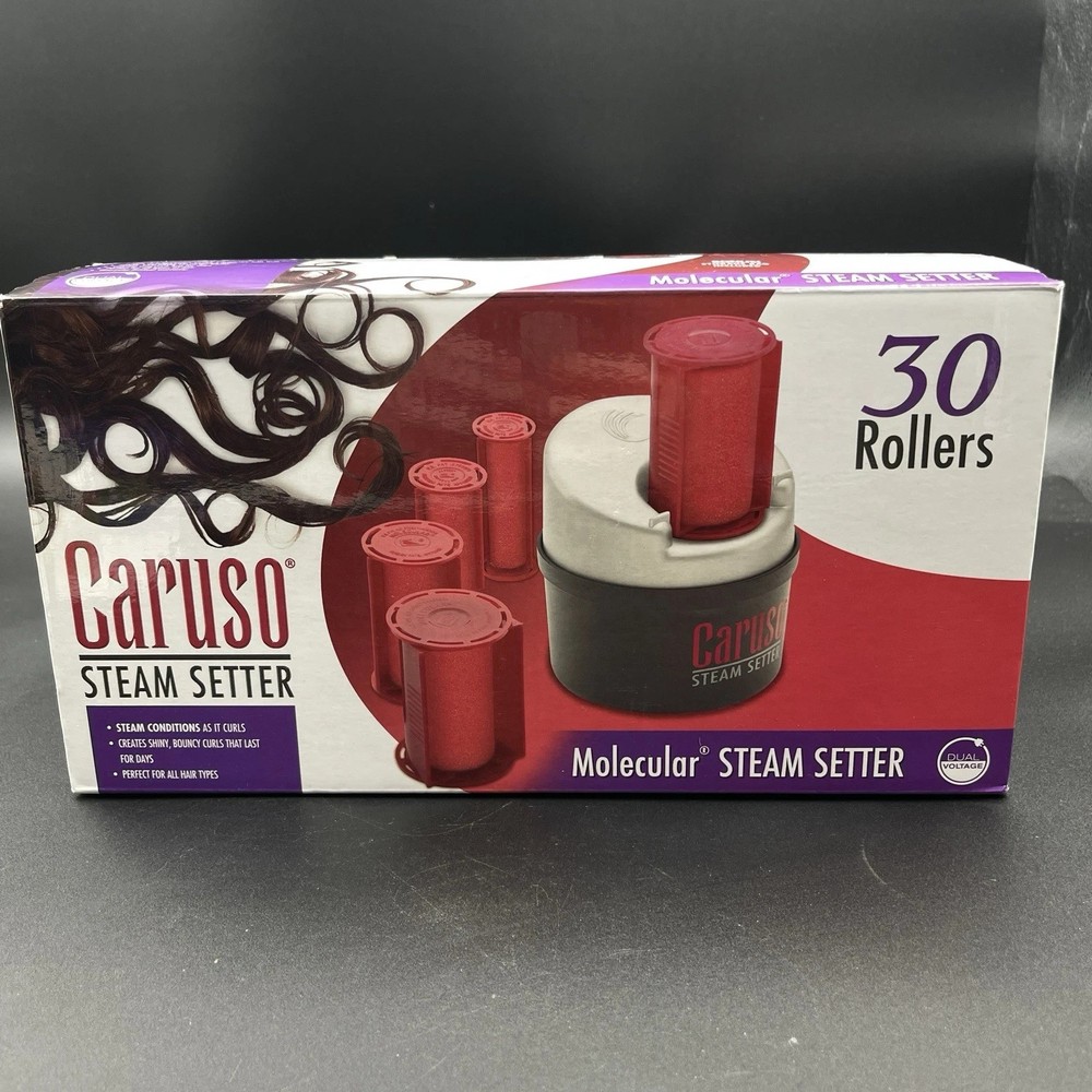 Caruso Molecular Steam Setter With 30 Rollers (5 Sizes) Model C97953 NEW