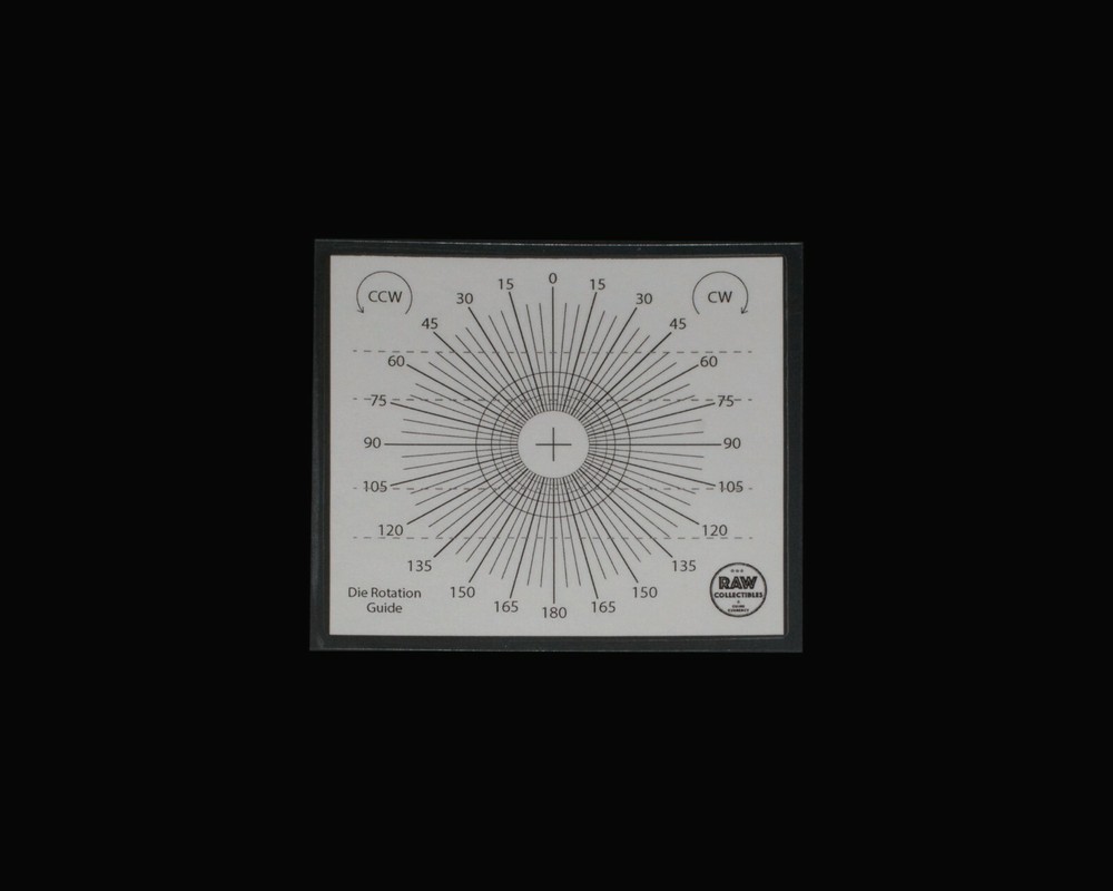 Die Rotation Error Guide & Coin Ruler - Measurement tool for error coins