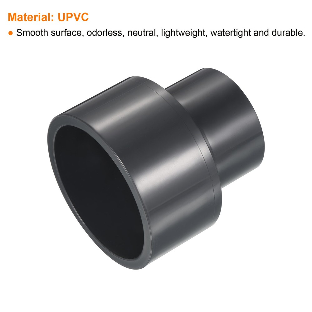 UPVC Fitting Pipe Reducer 3"x 2" Program Socket 80 Straight Coupling