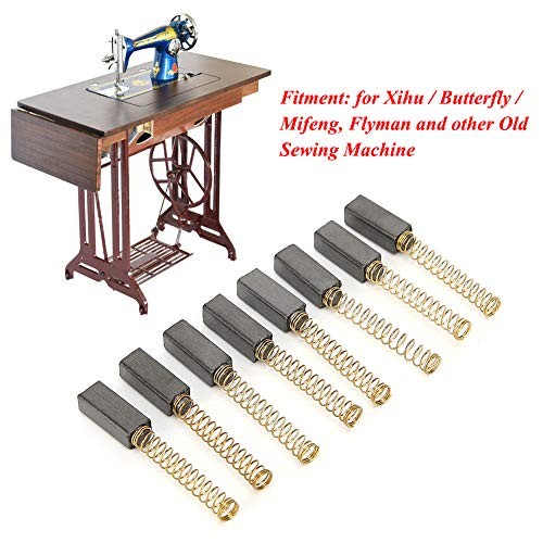 100pcs Carbon Motor Brushes Set Sewing Machine Replacement Accessories black