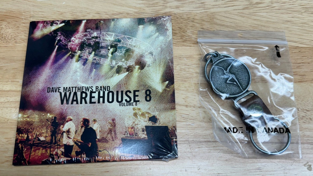 Dave Matthews Band Warehouse 2011 Package - CD & Leather Keychain  **RARE**