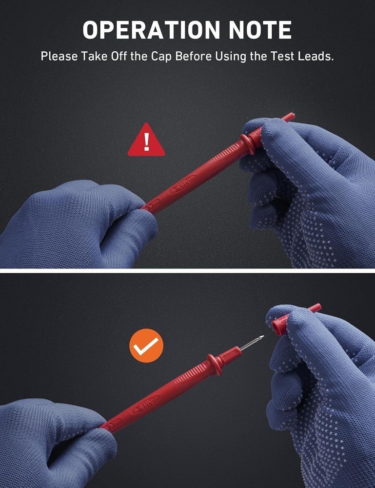 Digital Multimeter and Analyzer TRMS 6000 Counts Volt Meter Ohmmeter Tester