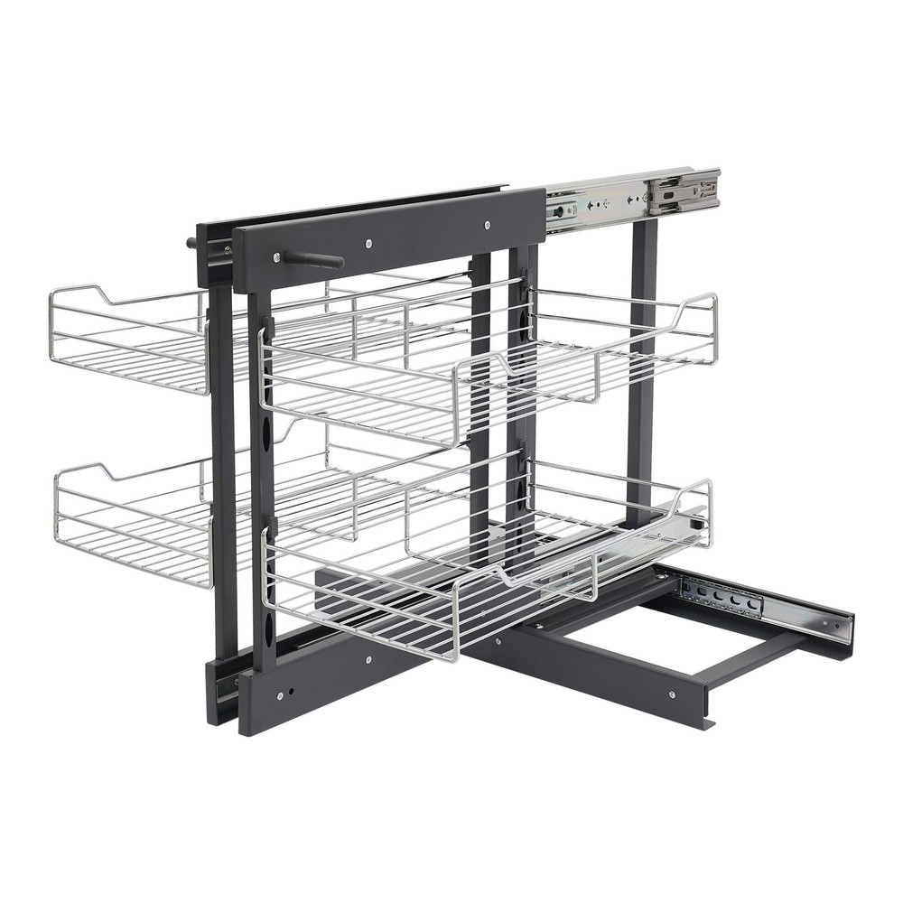 Pull-out Cupboard Organizer Pantry Shelves Kitchen Storage Shelf Holding Rack