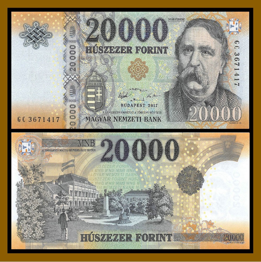 Hungary 20000 Forint, 2017 P-207c New Unc
