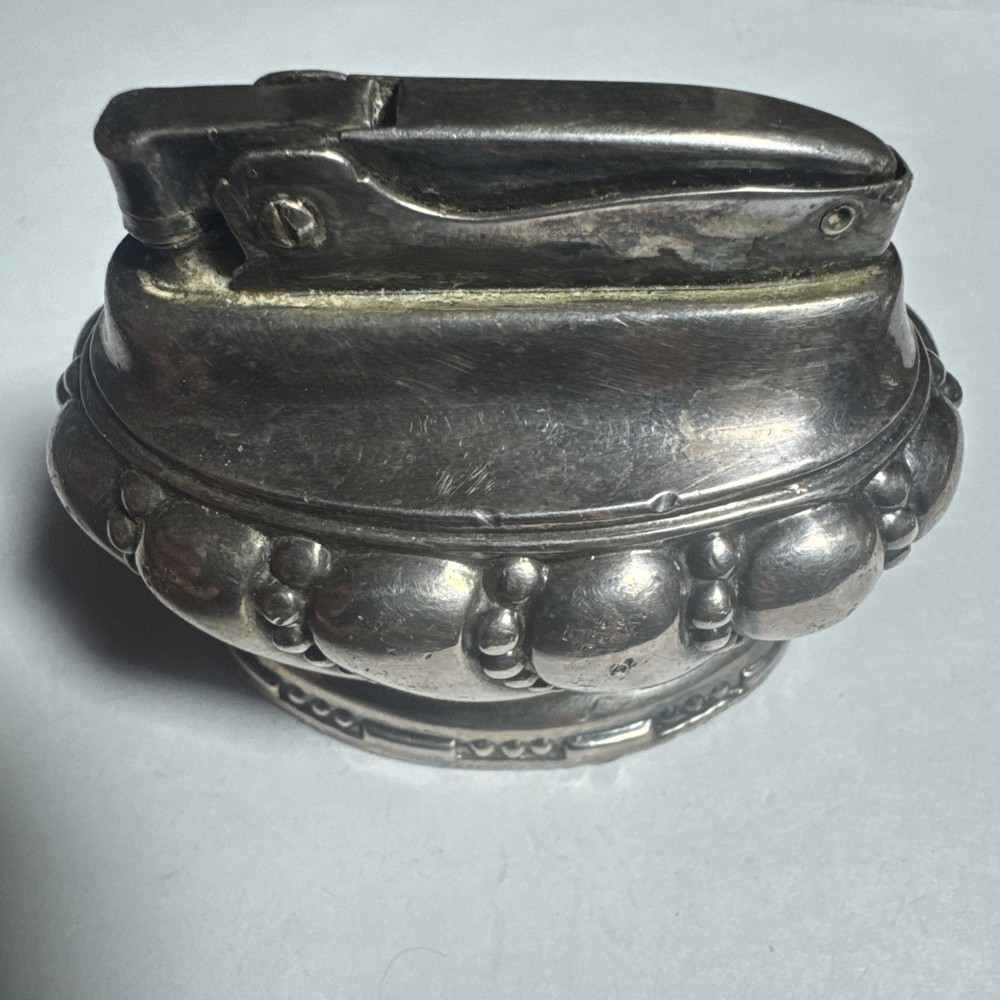 Vintage Silver Plate RONSON CROWN Table Lighter US