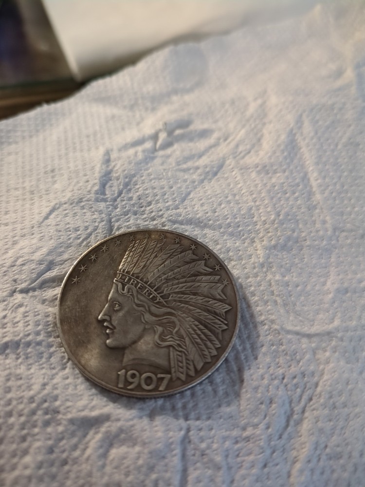1907 10 dollar coin Indian