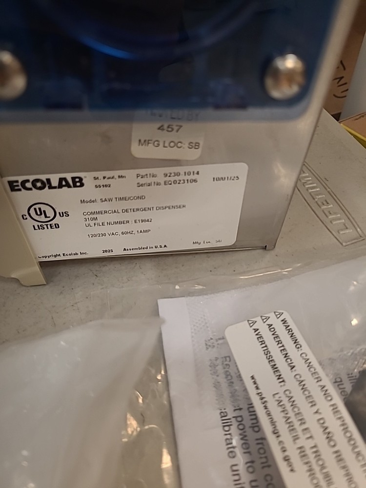 Ecolab 92301014 Soil A Way Time/Time Controller Detergent Dispenser