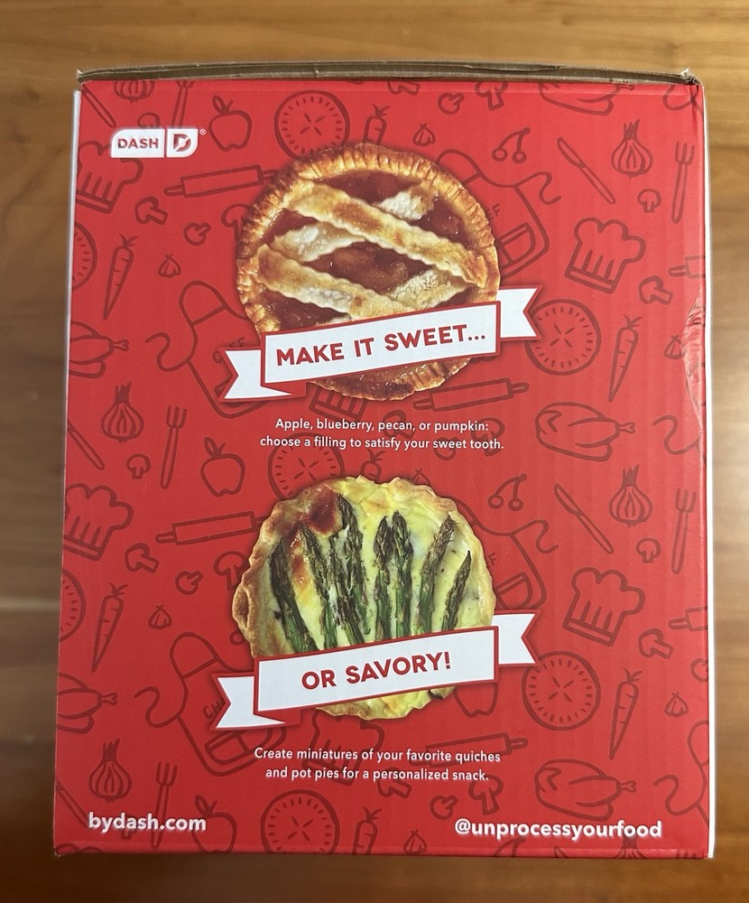 Pie Maker Mini Red: Recipes Included DASH