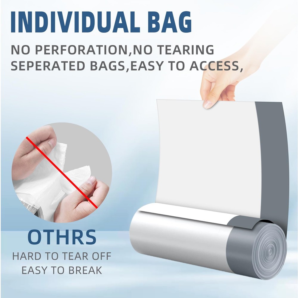 120 Counts 1.6 Gallon Mini Drawstring Trash Bags, Small Garbage Bags by , Cod...