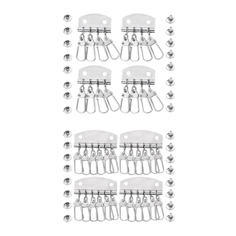 4Pcs Leathers Craft DIY Key Row Rivet Hook Leathers Bag Accessories Tool Kits