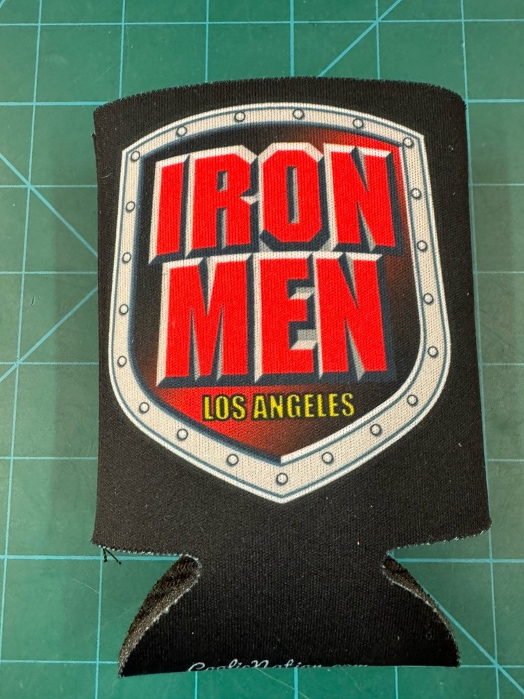 IRONMEN foam can koozie. RARE!