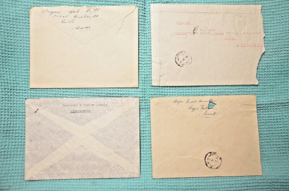 Albania Stamps 4 Old COVERS